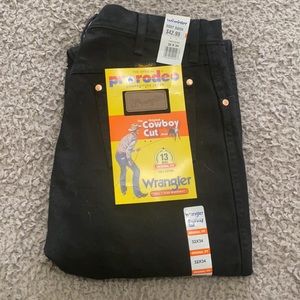 Wrangler black jeans 32x34